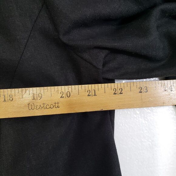 Coldwater Creek Beautiful Woman's Linen Blend Embroidered Lined Blazer, Size 14 - Picture 7 of 10